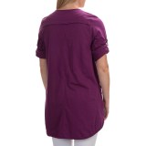 Neon Buddha Sage Spirit Tunic Shirt - Stretch Cotton, 3/4 Sleeve (For Women)