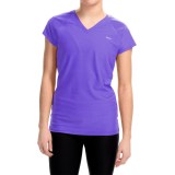 Vogo V-Neck Mesh T-Shirt - Short Sleeve (For Women)