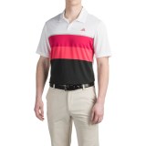 adidas golf ClimaCool® Engineered Striped Polo Shirt - Short Sleeve (For Men)