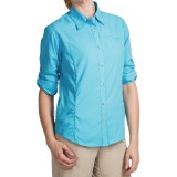 White Sierra Gobi Desert Shirt - UPF 30, Convertible Long Sleeve (For Women)