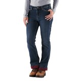 Carhartt Roscoe Denim Dungaree Jeans - Fleece Lined, Relaxed Fit (For Women)