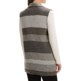 Max Studio Striped Boiled Wool Vest (For Women)