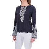 Chelsea & Theodore Embroidered Shirt - Long Sleeve (For Women)