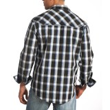 Rock & Roll Cowboy Poplin Print Shirt with Piping - Snap Front, Long Sleeve (For Men)