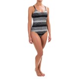 RBX Striped One-Piece Swimsuit - Fully Lined (For Women)