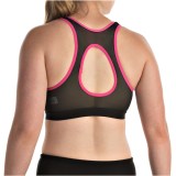 Shock Absorber Active Zipped Plunge Sports Bra - High Impact, Racerback (For Women)