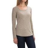 Cynthia Rowley Scoop Neck Shirt - Pima Cotton-Modal, Long Sleeve (For Women)