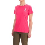 Browning Classic Fit T-Shirt - Crew Neck, Short Sleeve (For Women)