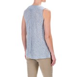 Willi Smith Stripe T-Shirt - Linen, Sleeveless (For Women)