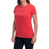 Barbour Printed Cotton Round Neck T-Shirt - Short Sleeve (For Women)