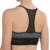 XOXO Heather and Mesh Pullover Bra - Racerback, Removable Cups (For Women)