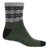 Legale Duo-Layer Slipper Socks - Slip Resistant, 3/4 Crew (For Men)