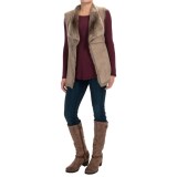 Kristen Blake Faux-Shearling Vest - Open Front (For Women)