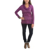Neon Buddha Stretch Jersey Travel Cowl Shirt - Long Sleeve (For Women)