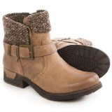 White Mountain Riza Buckle Ankle Boots - Sweater Collar (For Women)