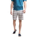 Chase Edward Cotton Plaid Shorts (For Men)