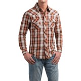 Rock & Roll Cowboy Plaid Stitched Western Shirt - Snap Front, Long Sleeve (For Men)