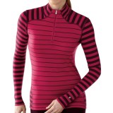 SmartWool NTS Midweight Pattern Base Layer Top - Merino Wool, Zip Neck, Long Sleeve (For Women)