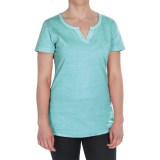 Woolrich First Forks Split-Neck Henley Shirt - Short Sleeve (For Women)