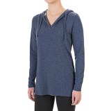 Harmony and Balance Hooded Tunic Shirt - Long Sleeve (For Women)