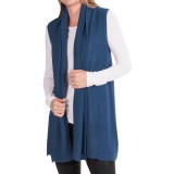 In Cashmere Vest - Open-Stitch Lapel (For Women)