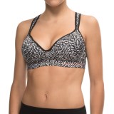 Marilyn Monroe Molded Microfiber Sports Bra - Crisscross Back (For Women)