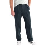 Solid Twill Pants - Pleated Front (For Men)