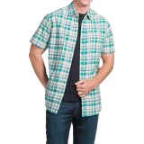 JKL Single-Pocket Plaid Shirt - Short Sleeve (For Men)