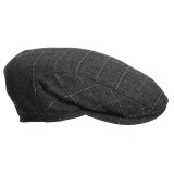 Wigens Ivy Plaid Driving Cap - Cashmere, Ear Flaps