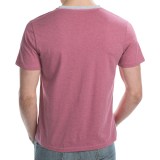 C89men Contrast Trim V-Neck T-Shirt - Short Sleeve (For Men)
