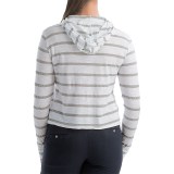 allen allen Hooded Striped Shirt - Long Sleeve (For Women)