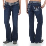 Wrangler Ultra Low-Rise Patch Jeans (For Women)