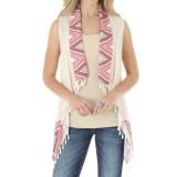 Wrangler Chiffon Vest - Pompom-Fringe (For Women)