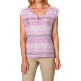 prAna Illian Organic Cotton-Silk Shirt - Short Sleeve (For Women)