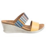 Wanda Panda Double-Strap Sandals - Leather, Wedge Heel (For Women)
