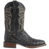 Dan Post Everglades Midnight Caiman Cowboy Boots - Square Toe, 11” (For Men)