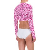 Mott 50 Jessica Cropped Rash Guard - UPF 50, Long Sleeve (For Women)