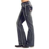 Rock & Roll Cowgirl Aztec Triangle Riding Jeans - Bootcut (For Women)