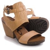 OTBT Lee Sandals - Leather, Stacked Heel (For Women)