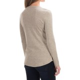 Cynthia Rowley Scoop Neck Shirt - Pima Cotton-Modal, Long Sleeve (For Women)