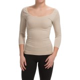 Cass Shapewear Wear Repair Scoop Top - 3/4 Sleeve (For Women)