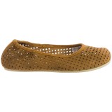OTZ Shoes Semis Perforated Suede Ballet Flats (For Women)