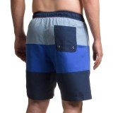 Boston Traders Color-Block Volley Swim Trunks - UPF 50+ (For Men)
