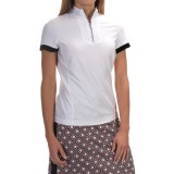 Tail Activewear Convert Collar Shirt - Zip Neck, Short Sleeve (For Women)