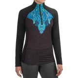 Snow Angel Veluxe Power Paisley Base Layer Top - Zip Neck, Long Sleeve (For Women)