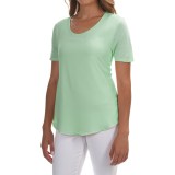 Mixed-Media Georgette Shirt - Short Sleeve (For Women)