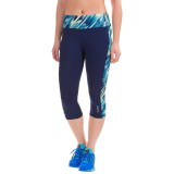 Reebok Printed Ikat Spice Capris (For Women)