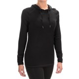 Layer 8 Hooded Stretch-Jersey Shirt - Long Sleeve (For Women)