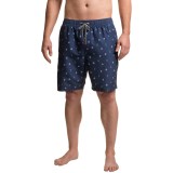 Boston Traders Anchor Print Volley Swim Trunks - UPF 50+ (For Men)
