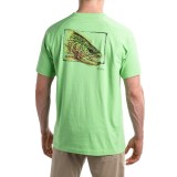 True Flies Brown Trout Head Shirt - Short Sleeve (For Men)